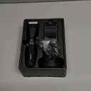 Pubic Hair Trimmer for Man - Cordless Body Hair Trimmer for Men - Electric Ball Shaver with Display & Light - Waterproof Wet/Dry Groomer kit for Groin - 4000K Light - Cosmic Black