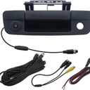 Tailgate Handle with Rearview Backup Camera Compatible for Dodge Ram 1500(Years 2009-2017),2500 3500 (Years 2010-2017), RCA Connector