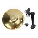 Ymiko Car Cymbal, 14cm Ultra Thin Stainless Steel Mini Cymbal for Car, with 360 Horizontal Rotation and 120 Vertical Tilt, for Stress Relief and Music Enhancement