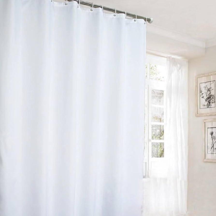 White Shower Curtain 70"x72"