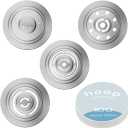 Coffee Filters Pack Compatible with Hoop Coffee Dripper Brewer 4pcs Reusable Flow Control Metal Filter and 100 Count Disposable Paper Filters Pour Over Coffee Maker Accessories