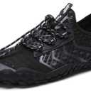 UBFEN Water Shoes Aqua Swim Shoes Mens Womens Beach Sports Quick Dry Barefoot for Boating Fishing Diving Surfing, Size 46