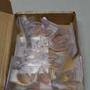 CIEMGNZOC 8PCS No Drill Curtain Brackets, Nail Free Adjustable Curtain Hooks for Rods Under 1.57 Inch (Transparent)