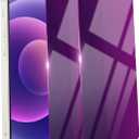 2 Pack Privacy Screen Protector for iPhone 12/12 Pro Tempered Glass 6.1'' Private Saver Anti-Spy Anti-Blue Light Eye Protection Anti-Scratch Full Coverage No Bubble