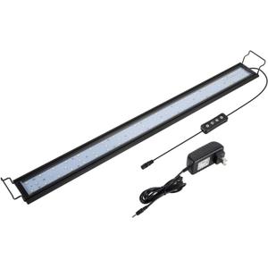 hygger 20W Full Spectrum Aquarium Light with Aluminum Alloy Shell Extendable Brackets, White Blue Red LEDs, External Controller, for Freshwater Fish Tank (30-36 inch)