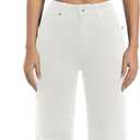 Women's Jeans High Waisted Straight Leg Stretchy Jeans Trendy Wide Leg Tummy Control Loose Casual Denim Pants (White, US 8)