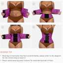 FeelinGirl Waist Trainer Belt Waist Cincher Trimmer Ab Belt Tummy Control Body Shaper with Triple Wrap Women and Men (Pink, XXXL)