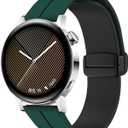 Magnetic Watch Band 22mm 20mm 19mm 18mm 16mm With Quick Release Soft Silicone Sport Watch Band for Men Women, Magnetic Silicone Replacement Strap