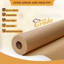 Unbleached 15 x 200 ft Parchment Baking Paper Roll - 250 Sq.Ft for Baking, Cooking, Grilling, Air Fryer and Steaming
