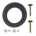 3'' Toilet Tank Gasket Replacement Parts Rubber Ring Seal and Gaskets with 2Pcs Brass Bolts & Kit, Toilet Tank to Bowl Repair for American Standard Leak Preventer