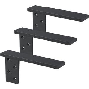 Free Hanging Side Wall Floating Shelf Bracket 3 Pack 12 Inch Heavy Duty Countertop Support Bracket for Breakfast Bars Cabinet Granite Countertops with No Knee Wall or Pony Wall