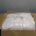 Cozy Bliss Checkered Faux Rabbit Fur Blanket King Size for Bed, Soft Fuzzy Blankets for Women Men, Large Furry Fleece Throw for Bedroom Decor (Ivory, 90'' x 108'')