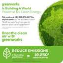 Greenworks 40V (130 MPH / 550 CFM ) Brushless Axial Leaf Blower, Ultra-Powerful for Wet Leaves, Heavy Debris, Gravel and Driveway Snow, Includes 4.0Ah Battery and Charger