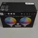 ILC G120 LED Large Globe Light Bulbs 15W, Compatible with Alexa Hub Required, 4.72 inch, Color Changing, CCT Color Temprature Turnable 2700K-6000K, CRI>95+, 150W Equivatlent, E26 Base (2 Pack)