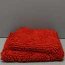 BOANKODU Bathroom Rugs Sets 2 Piece, Extra Soft Chenille Bath Mat Absorbent Bathroom Rug, Bathroom Mat with Sturdy PVC Non-Slip Bottom, Machine Washable Bath Rugs (32x20 Inch + 24x16 Inch, Red)