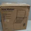 Silonn Ice Makers Countertop, 44lbs Per Day, 2 Ways to Add Water, Auto Self-Cleaning, Stainless Steel Ice Machine for Home Office Bar Party