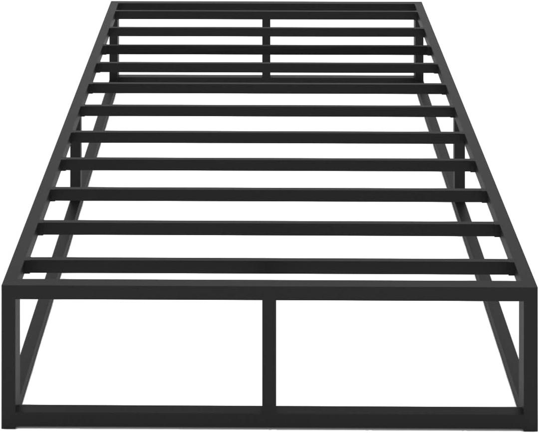 Bilily 14 Inch Queen Bed Frame with Steel Slat Support, Low Profile Queen Metal Platform Bed Frame Support Mattress Foundation, Heavy Duty, No Box Spring Needed, Easy Assembly, Noise Free