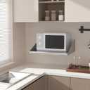 Stainless Steel Microwave Shelf Wall Mount, 24"x18"