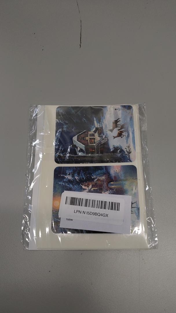 Large Stickers (24 pcs 2.5"x3.5") Winter Rural Life Christmas Landscapes Vintage Art