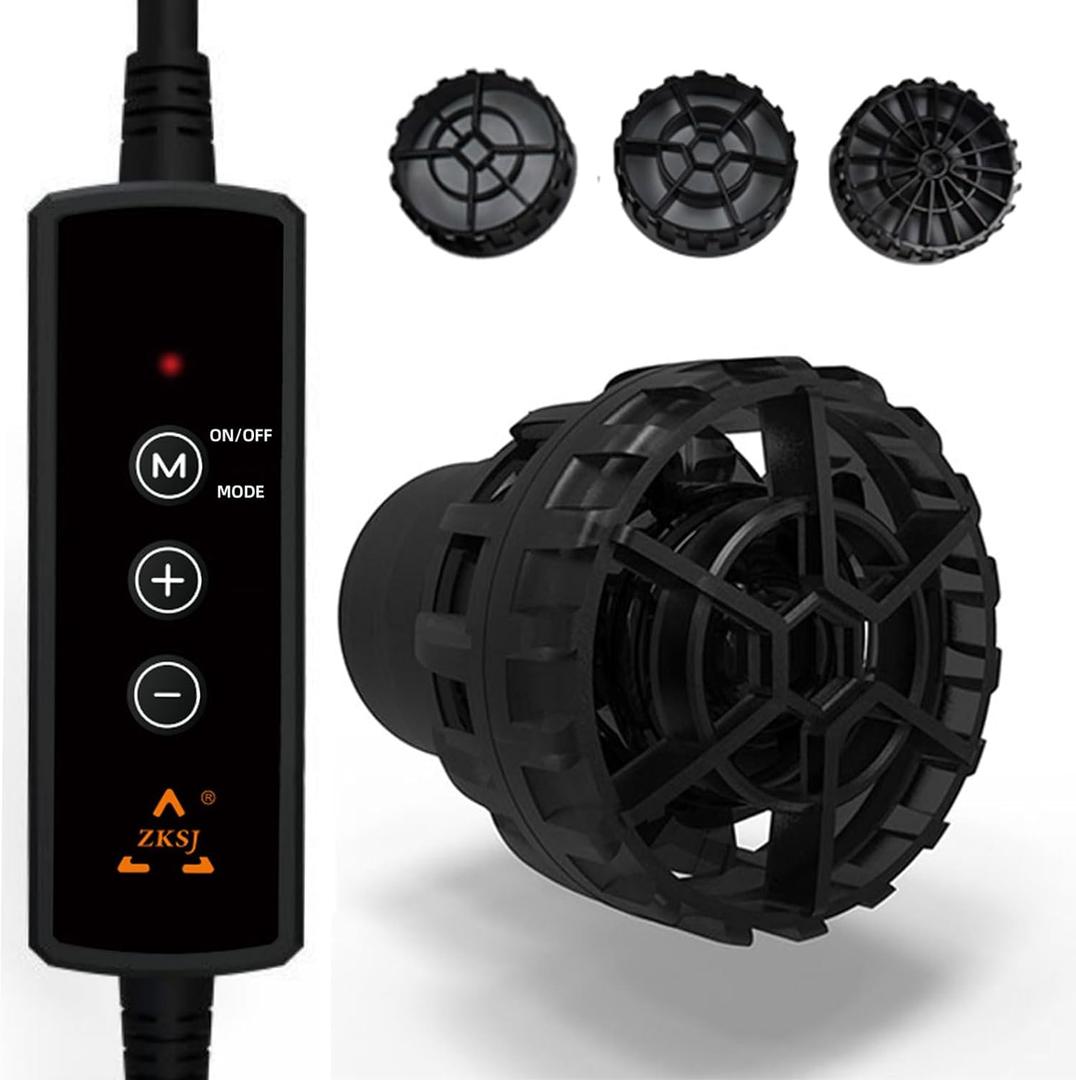 Mini Aquarium Wavemaker 790GPH (3000L/H) Water Circulation Pump, 9W DC 12V with Magnetic DC Power Head, for saltwater tanks up to 18 inches and 10 15 20 gallons