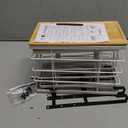 2-Pack Trash Bag Holder - Extra Large Garbage Bag Holder with Stackable Bamboo Top, Adjustable Hooks for Cabinet Door - Organizers in Kitchen/Pantry/Laundry Room