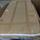 Solid Wood Desk with Drawers - 47.2 Inch Mid Century Modern Desks, Writing Desk with Storage Shelf, Home Office Desks for Bedroom & Home, Walnut Color