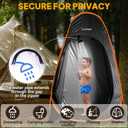 Chihee Outdoor Privacy Shelter Pop Up Camping Bathroom Tent Pod Portable Changing 1 Room Instant Camp Toilet Stall Shower Tents Dressing Room Foldable with Cover Floor Carry Bag Hiking Fishing