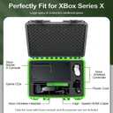 Storage Case for Xbox Series X Console: Hard Shell Travel Cases Custom Foam Fits for Xbox Console, Controllers, Headset, Charger and Accessories, IP67 Waterproof Series X Carrying Cases (Only Case), 18 X 14 X 7 Inches