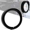 PSLER 7’’ Headlight Headlamp Bezel Trim Ring Visor Decorate Trim Cover Ring for Touring Street Glide Electra Glide Road King Softail Dyna Fatboy Trike