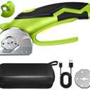 Xpersoul Cardboard Cutter, Cordless Electric Scissors, Power Shears Box Cutter with a Replacement Blade, Rotary Cutter for Cardboard Packages Leather Plastic (Moss Green)