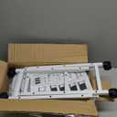 Oppro 3 Drawer Small Narrow Side End Table for Small Spaces, Slim Nightstand Bedside Sofa Table with Wheels, Space Saving Skinny Thin Couch Desk with Storage Bag for Bedroom Living Room Bathroom,White