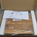 [Upgraded Version] 20" Folding Teak Shower Seat Wall Mounted- Shower Bench for Inside Shower, ADA Compliant Teak Shower Seat Wall Mounted Bench Bathroom Stool, Folding Bathtub Shower Seat for Elderly (20*17*10.9 Inch)