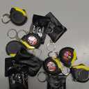 Jutom 12 Pcs Mini Tape Measure Keychain Bulk Mini Screwdriver Keychain Set Adult Tool Party Prize for Father's Men Gifts