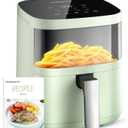 Air Fryer, Beelicious 8-in-1 Smart Compact 4QT Air Fryers, with Viewing Window, Shake Reminder, 450F Digital Airfryer with Flavor-Lock Tech, Dishwasher-Safe & Nonstick, Fit for 1-3 People, Avo Green