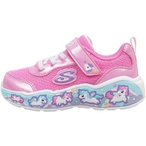 SKECHERS Girls Play Scene-Fun Squad Sneaker, Pink/ Multi, 8 Toddler
