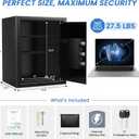 17.55'' Home Safe Box with Digital Keypad, 3.2 Cu Ft Home Safe
