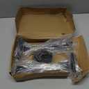 8 Pack  10 inch Black Hidden L Shelf Bracket (1/5 Inch Thicked) Iron Floating Shelf Brackets Rustic Industrial Metal Brackets for Shelf Support