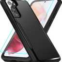 for Galaxy S21 Case with Screen Protection: Heavy Duty Protective Shockproof and Scratch Proof Cell Phone case for Samsung Galaxy S21-Black