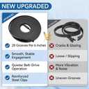 Upgraded 41A5250 Garage Door Opener Drive Belt Replacement Kit, 237-Inch Belt for 7 Ft Doors, Compatible with Chamberlain LiftMaster Craftsman 41AB050-2 Sentex Whisper Belt-Drive Openers