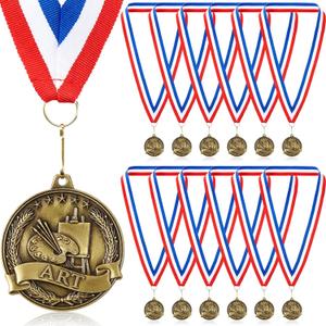 AmazingSpark 12/30/50/100 2" Metal Graduation Award Medals Bulk with Neck Ribbon End of Year Gold Honor Recognition Winner Medals Trophy Award Prize Gift for Grad Ceremony