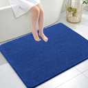 OLANLY Large Bathroom Rugs 40x32, Extra Soft Absorbent Chenille Bath Rugs, Rubber Backing Quick Dry, Machine Washable Bath Mats for Bathroom Floor, Tub and Shower, Home Decor Accessories, Royal Blue