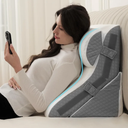 Bed Wedge Pillow for Sleeping Orthopedic Wedge Pillows Set 9&12&16&20 Inches Adjustable Memory Foam Reading Pillow for Acid Reflux Relief Ergonomic Incline for Back Pain, Size 24"X20"X16"