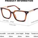 AMOMOMA Retro Square Reading Glasses for Women Blue Light Blocking Stylish Readers Spring Hinge AM6195 (C1.black+c2.tortoise)