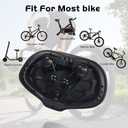 Noseless Bike Seat Cushion for Men & Women - Extra Padding & Comfort Wide Bicycle Seat, Oversized Comfortable Saddle for Peloton Bikes, Exercise Bikes, Electric Bikes, Cruiser Bikes