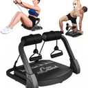 Ab Machine Ab Workout Equipment Sit Up Machine & Exercise Equipment Ab Crunch Machine for Stomach Workout Ab Core Trainer Abdominal Machine for Home Gym with Resistance Bands