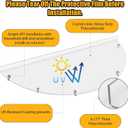 Basement Window Well Covers Outside, Heavy-Duty Egress Window Well Cover Clear, All-Weather Against Debris, UV Resistant, Tear-Resistant, Waterproof, Windproof (Only Cover)40" X 18"
