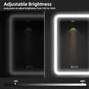 Medicine Cabinet with LED Lights and Mirror, 20 x 28 Inch Surface or Recessed Mounted Bathroom Cabinet with Door, Defogger, Memory Function, 3-Color Mode, Outlet&USB, Dimmer, Storage Shelf