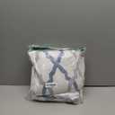 ugoutry 100% Blackout Curtains 63 Inches Long for Bedroom, Blue Grey on White Moroccan Geometric Patterned Window Curtain for Living Room, Farmhouse Thermal Insulated Drapes Grommet Top 2 Panels