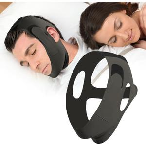 Chin Strap for Sleeping, Adjustable and Breathable Anti Snoring Chin Strap, Comfortable Anti Snoring Devices, Chin Strap for Snoring for Men and Women to Stop Snoring