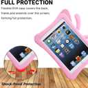 Simicoo iPad 7 8 10.2 9 3D Cute Butterfly Case for Kids Light Weight EVA Stand Shockproof Rugged Heavy Duty Kids Friendly iPad Cover for Girls iPad 10.2 iPad 7th 8th 9th (Pink)
